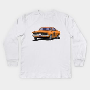 General Lee 01 car Kids Long Sleeve T-Shirt